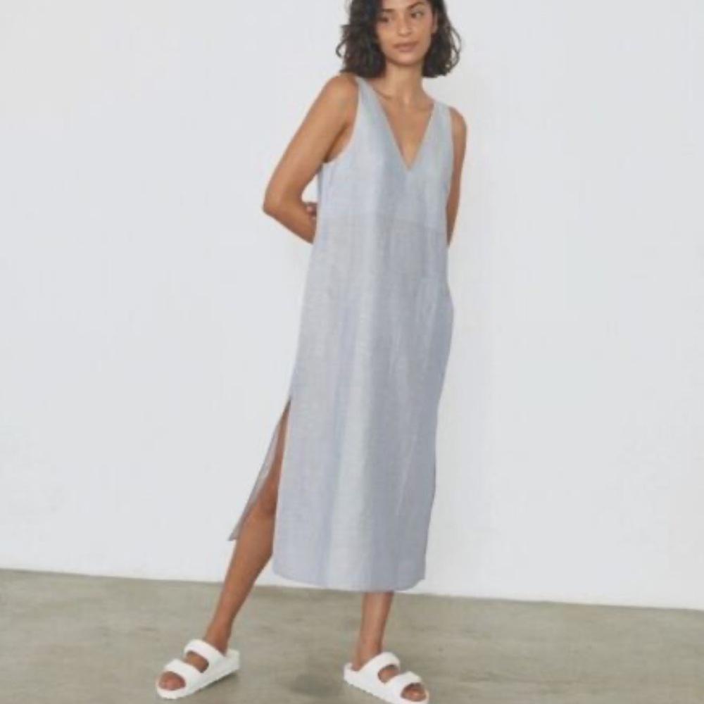 Lunya Light Blue Midi Dress